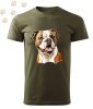 Amerikai Bulldog (01) mintás Férfi-unisex póló - Több színben