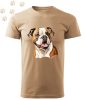 Amerikai Bulldog (01) mintás Férfi-unisex póló - Több színben