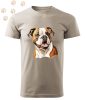 Amerikai Bulldog (01) mintás Férfi-unisex póló - Több színben