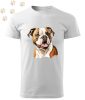 Amerikai Bulldog (01) mintás Férfi-unisex póló - Több színben