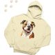 Amerikai Bulldog (01) mintás kapucnis pulóver - Több színben