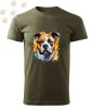 Amerikai Bulldog (03) mintás Férfi-unisex póló - Több színben