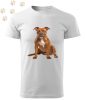 Amerikai Staffordshire Terrier (Amstaff) (02) mintás Férfi-unisex póló - Több színben