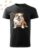 Angol Bulldog (03) mintás Férfi-unisex póló - Több színben