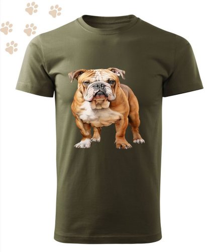 Angol Bulldog (04) mintás Férfi-unisex póló - Több színben