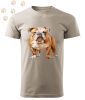 Angol Bulldog (04) mintás Férfi-unisex póló - Több színben