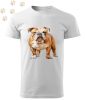 Angol Bulldog (04) mintás Férfi-unisex póló - Több színben