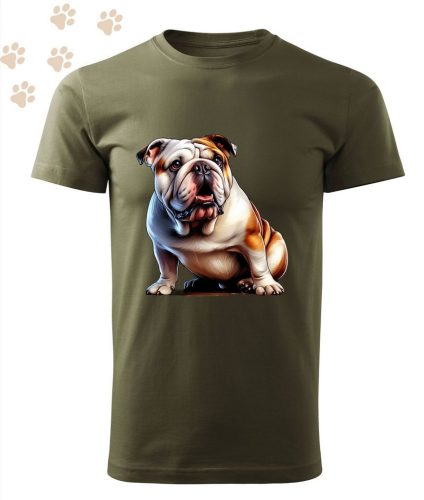 Angol Bulldog (05) mintás Férfi-unisex póló - Több színben