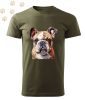 Angol Bulldog (10) mintás Férfi-unisex póló - Több színben