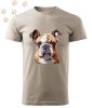 Angol Bulldog (10) mintás Férfi-unisex póló - Több színben