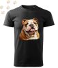 Angol Bulldog (11) mintás Férfi-unisex póló - Több színben