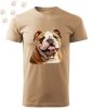 Angol Bulldog (11) mintás Férfi-unisex póló - Több színben