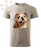 Angol Bulldog (11) mintás Férfi-unisex póló - Több színben