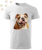 Angol Bulldog (11) mintás Férfi-unisex póló - Több színben