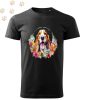 Basset Hound (04) mintás Férfi-unisex póló - Több színben