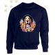 Basset Hound (04) mintás kereknyakú pulóver - Több színben