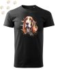 Basset hound (05) mintás Férfi-unisex póló - Több színben