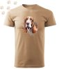 Basset hound (05) mintás Férfi-unisex póló - Több színben