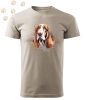 Basset hound (05) mintás Férfi-unisex póló - Több színben