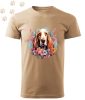 Basset Hound (06) mintás Férfi-unisex póló - Több színben