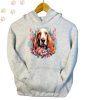 Basset Hound (06) mintás kapucnis pulóver - Több színben