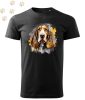 Basset hound (07) mintás Férfi-unisex póló - Több színben