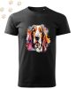 Basset Hound (09) mintás Férfi-unisex póló - Több színben