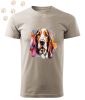 Basset Hound (09) mintás Férfi-unisex póló - Több színben