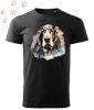 Basset hound (10) mintás Férfi-unisex póló - Több színben