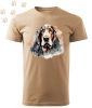 Basset hound (10) mintás Férfi-unisex póló - Több színben