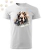 Basset hound (10) mintás Férfi-unisex póló - Több színben