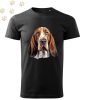 Basset Hound (11) mintás Férfi-unisex póló - Több színben