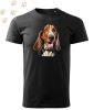 Basset hound (12) mintás Férfi-unisex póló - Több színben