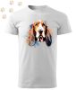 Basset hound (13) mintás Férfi-unisex póló - Több színben