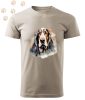 Basset Hound (14) mintás Férfi-unisex póló - Több színben