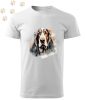 Basset Hound (14) mintás Férfi-unisex póló - Több színben