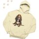 Basset Hound (17) mintás kapucnis pulóver - Több színben