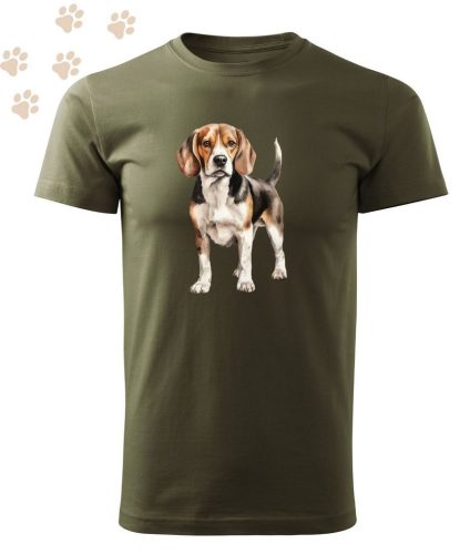 Beagle (01) mintás Férfi-unisex póló - Több színben