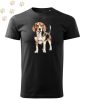 Beagle (01) mintás Férfi-unisex póló - Több színben