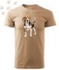 Beagle (01) mintás Férfi-unisex póló - Több színben