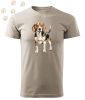 Beagle (01) mintás Férfi-unisex póló - Több színben