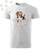 Beagle (01) mintás Férfi-unisex póló - Több színben