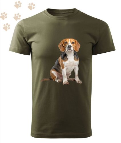 Beagle (02) mintás Férfi-unisex póló - Több színben