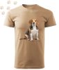 Beagle (02) mintás Férfi-unisex póló - Több színben