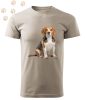 Beagle (02) mintás Férfi-unisex póló - Több színben