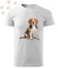 Beagle (02) mintás Férfi-unisex póló - Több színben