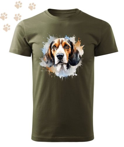 Beagle (04) mintás Férfi-unisex póló - Több színben