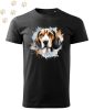 Beagle (04) mintás Férfi-unisex póló - Több színben