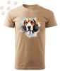 Beagle (04) mintás Férfi-unisex póló - Több színben