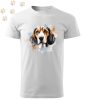 Beagle (04) mintás Férfi-unisex póló - Több színben